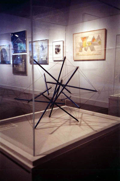 2v Double-Layer Tensegrity Octahedron (variation) at Black Mountain College Museum and Art Center exhibition