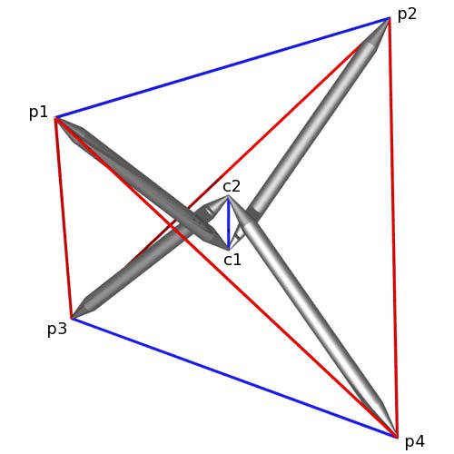 pedagogic view of tensegrity tetrahedron