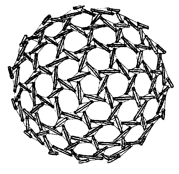 Figure 26:  Six-Frequency Tensegrity Icosahedron