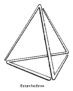 tetrahedron drawn as the union of two zig-zags