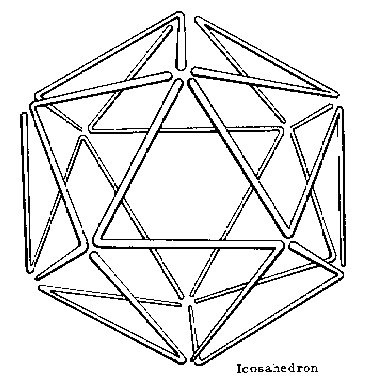 icosahedron drawn as the union of 10 zig-zags
