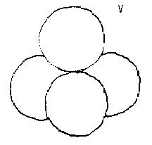 Tetrahedron Shown by Vertexes (four spheres)