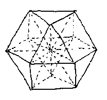 transparent vector equilibrium with radii drawn in