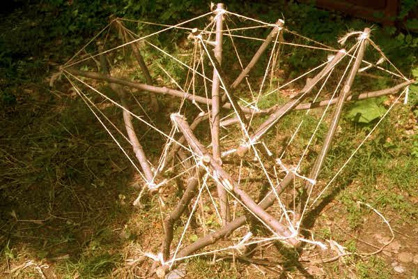 double-layer tensegrity dome based on 2v octahedron (second view)
