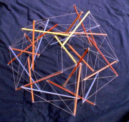 double-layer tensegrity dome based on 4v octahedron