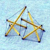 model of two-layer structure based on skew prisms