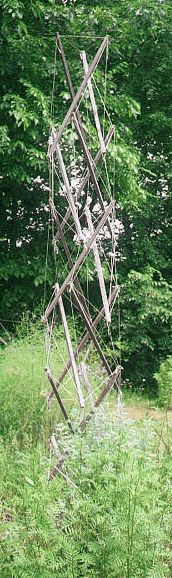 Second Tensegrity Obelisk:  Overall View