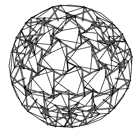 Top View of Double-Layer Tensegrity Dome